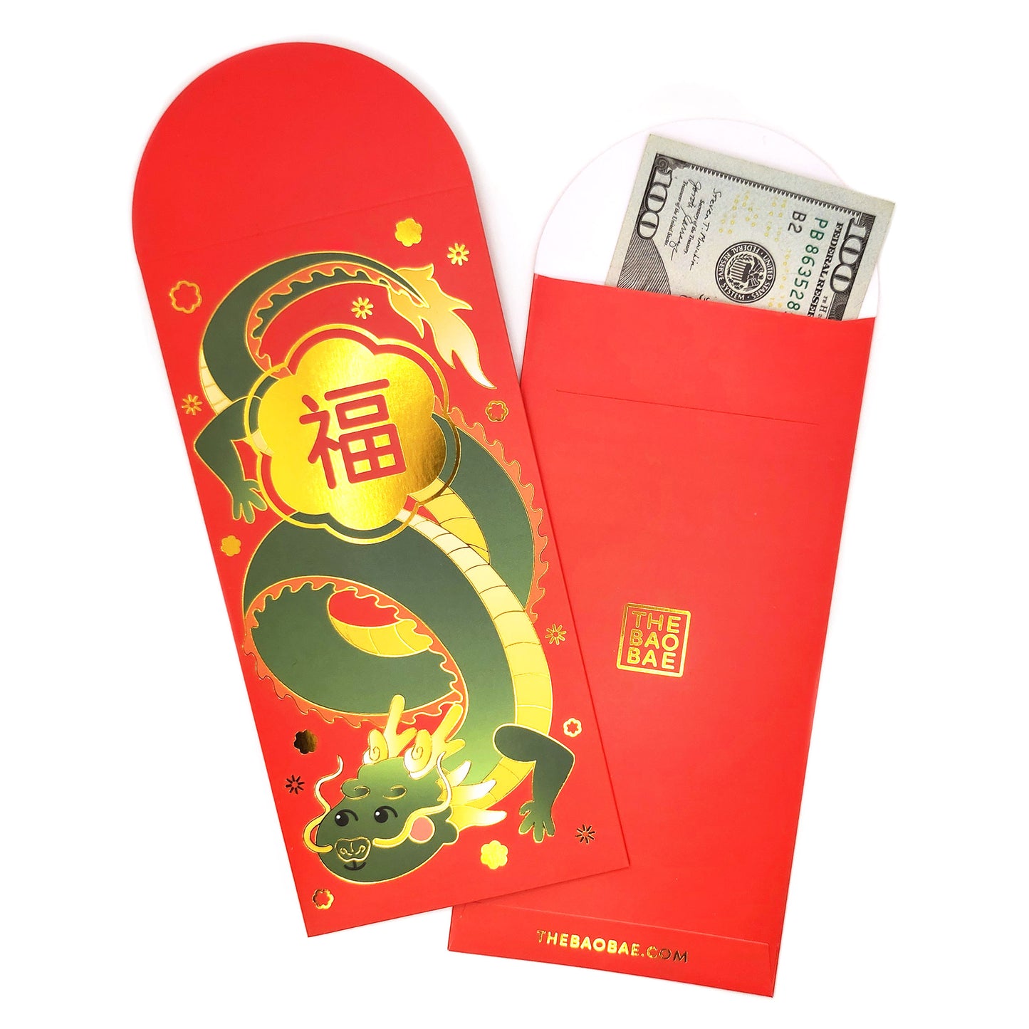 Year of the Dragon Red Envelope 福 "Fortune"