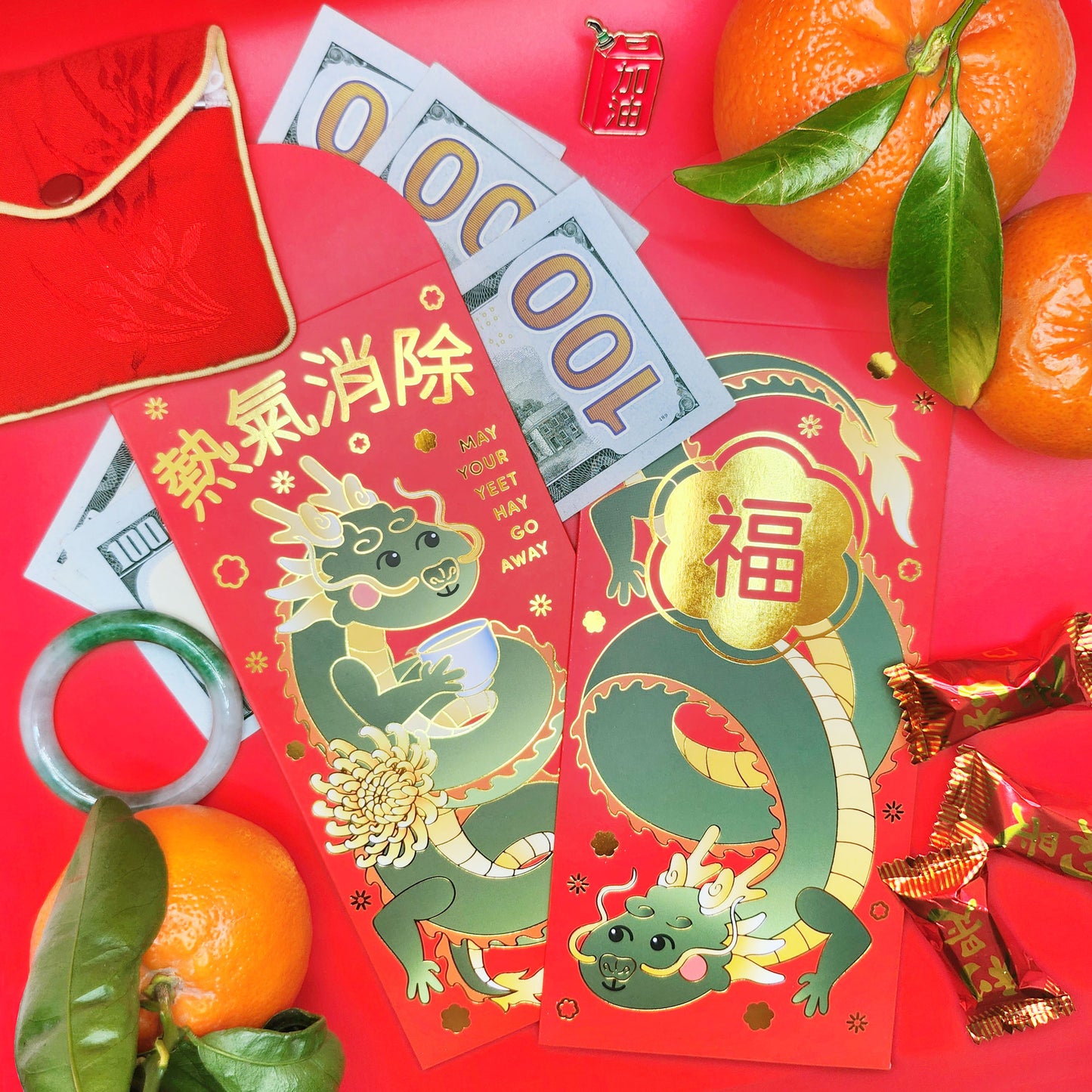 Year of the Dragon Assorted Bundle Red Envelopes