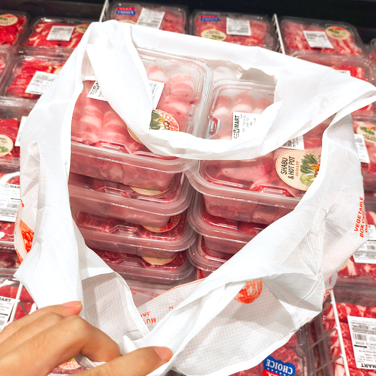 Hot Pot Shopping List Foldable Bag