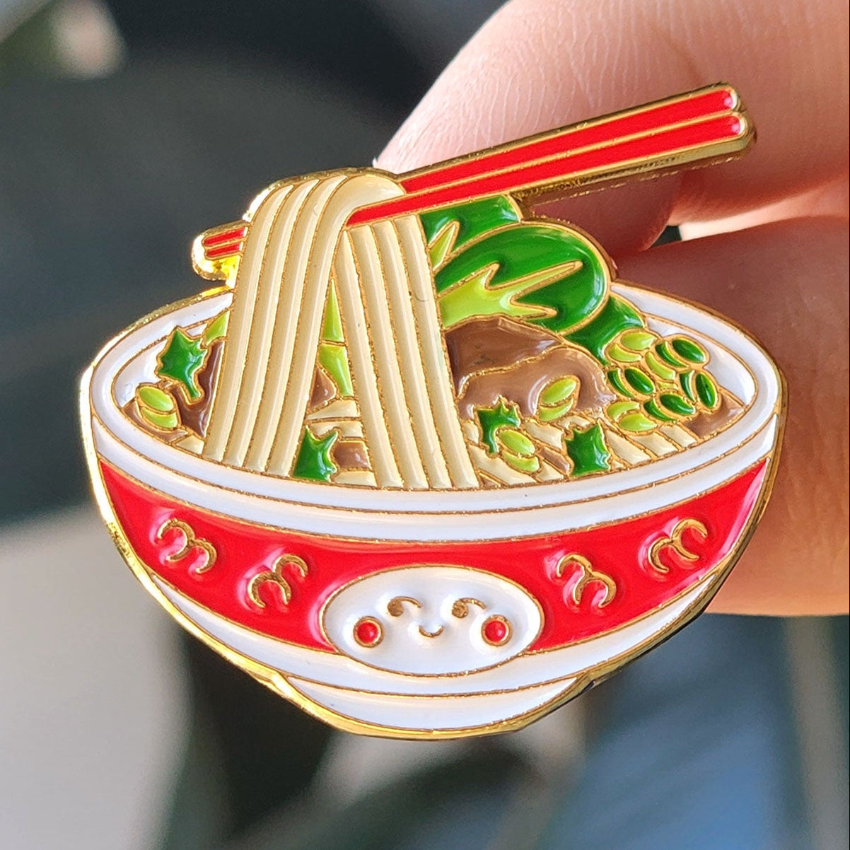 Taiwanese Beef Noodle Soup Enamel Pin