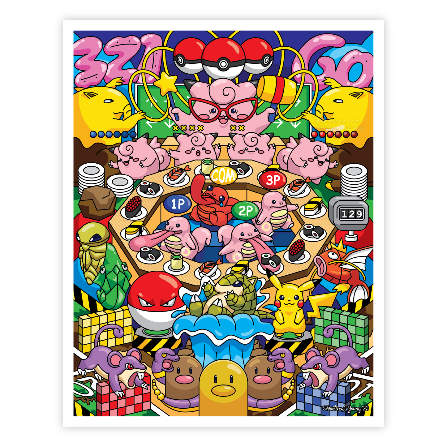 Pokémon Stadium Kid's Corner 11" x 14" Print