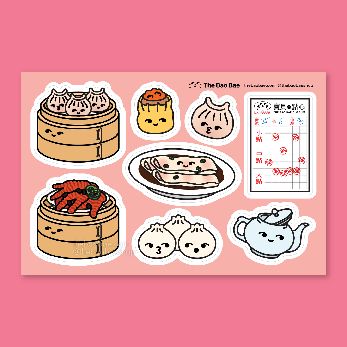 Dim Sum Sticker Sheet
