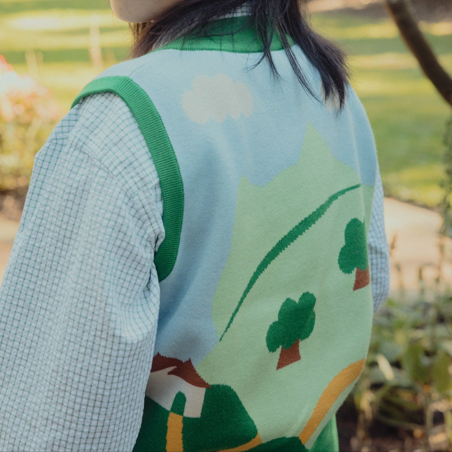 Cat Hills Knit Sweater Vest