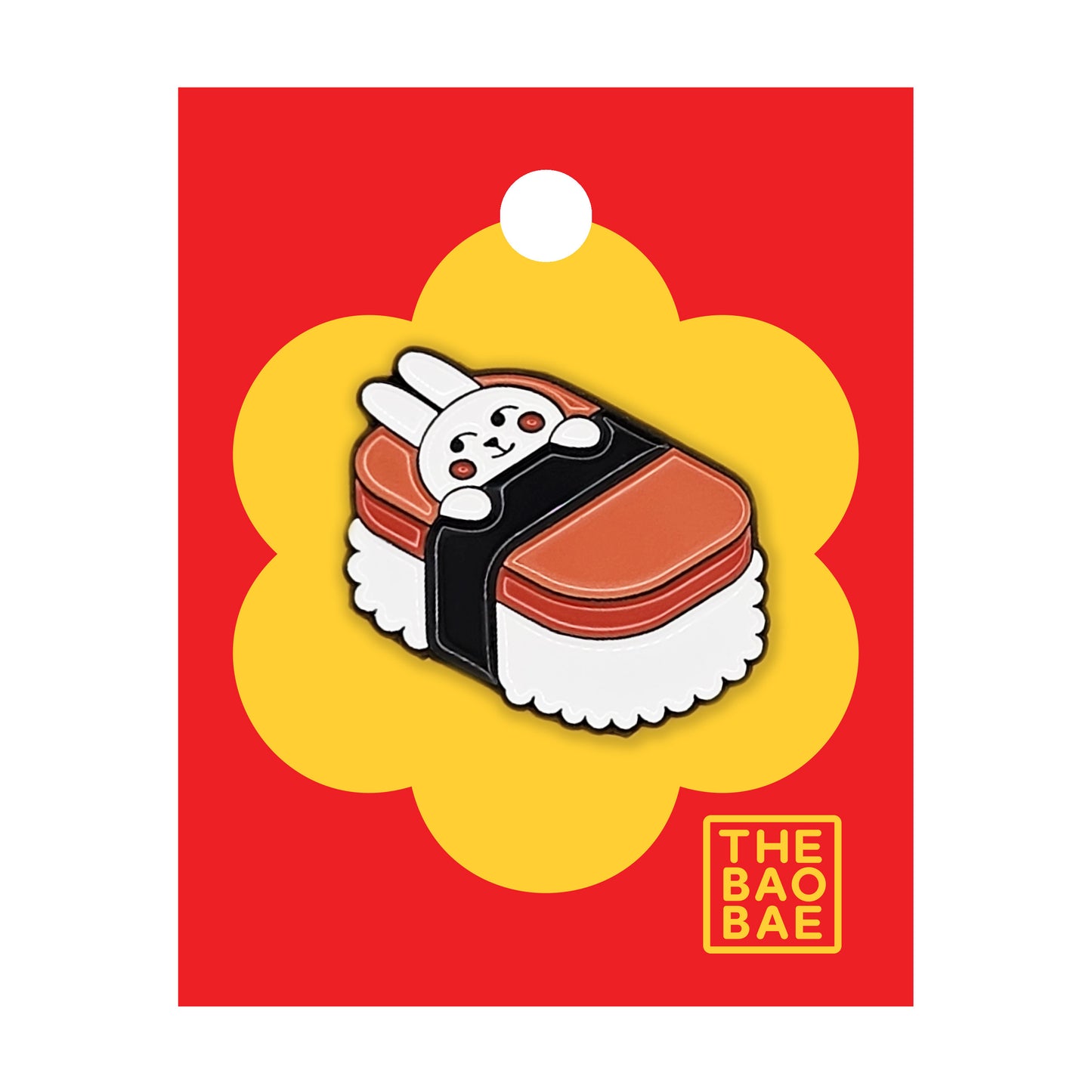 Bunny Musubi Enamel Pin