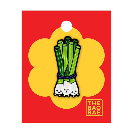 Scallion Bunch Enamel Pin