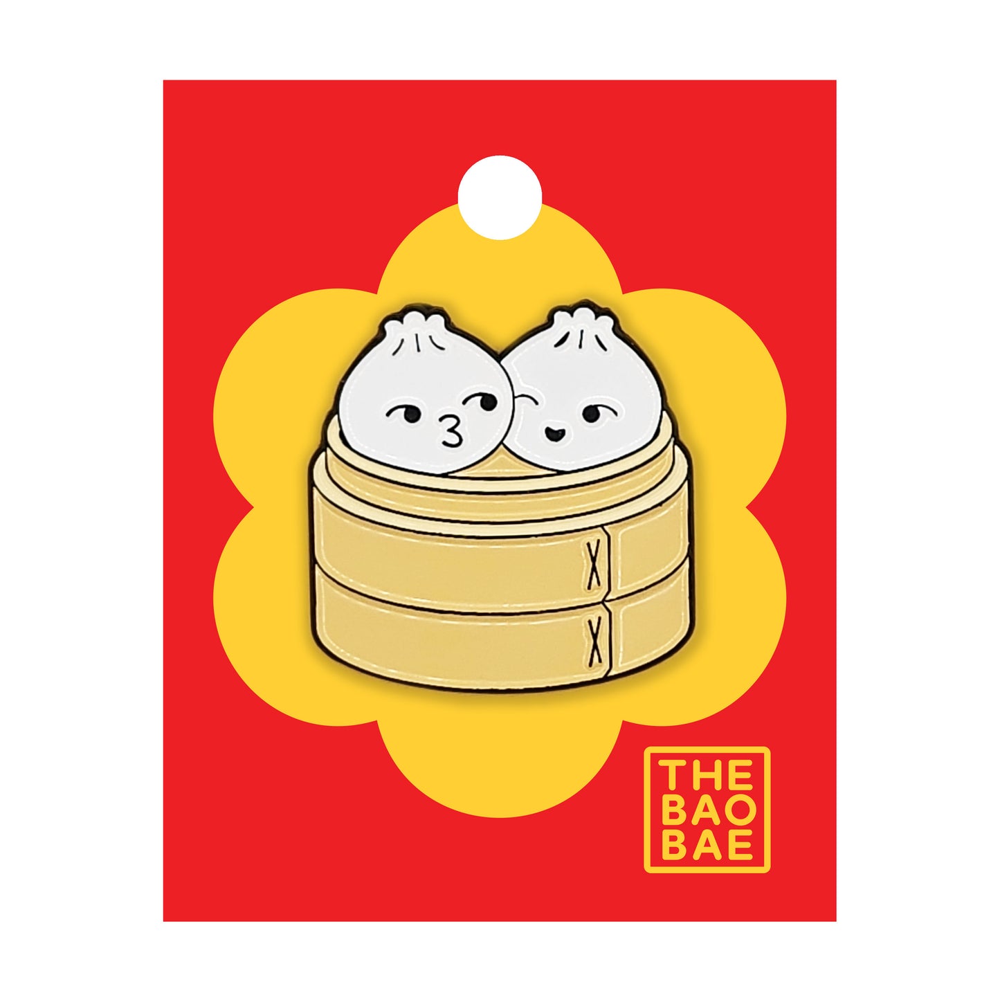 Bao Buddies Dumpling Steamer Enamel Pin