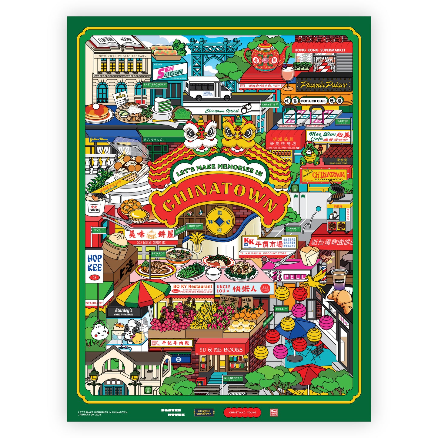 Let's Make Memories in Chinatown Poster Print