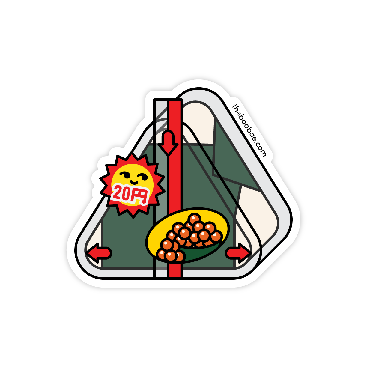 Onigiri Rice Ball Sticker