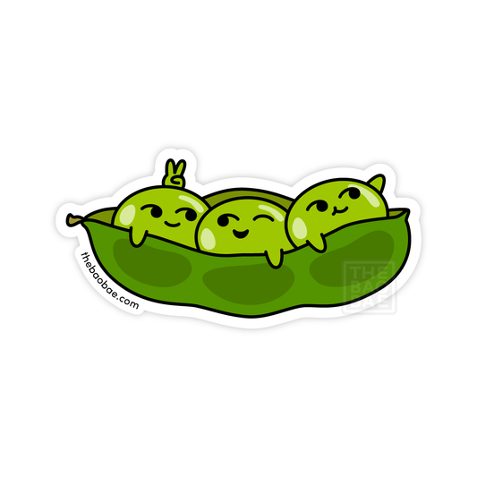 Edamame Soybeans Peas in a Pod Sticker