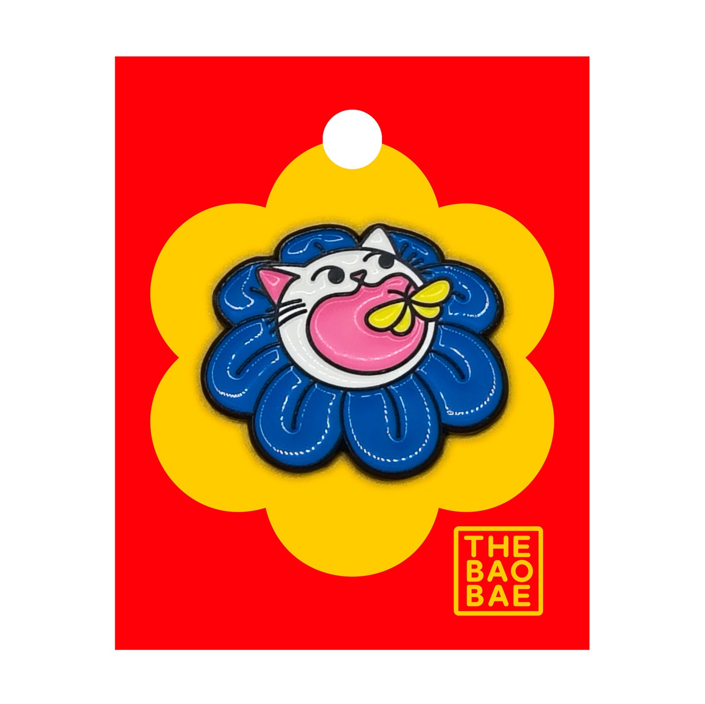 Flower Cat Pin