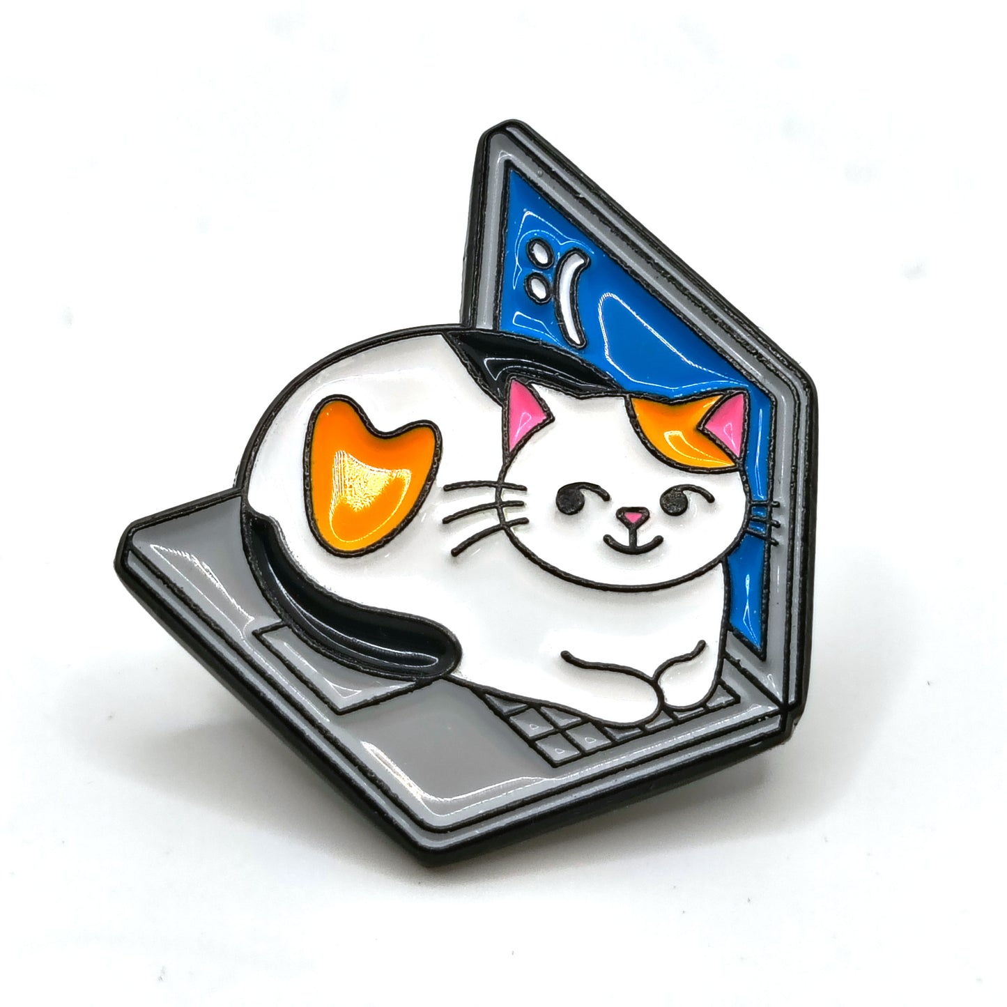 Laptop Cat Pin