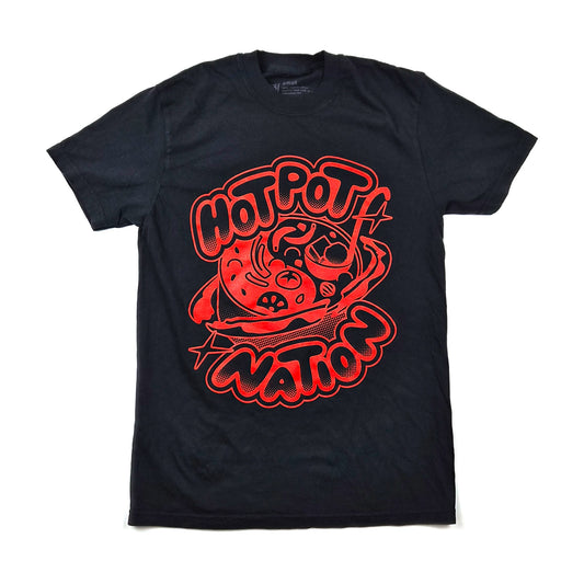Hotpot Nation Short Sleeve T-Shirt Black