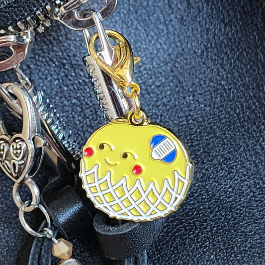 Asian Pear Enamel Charm