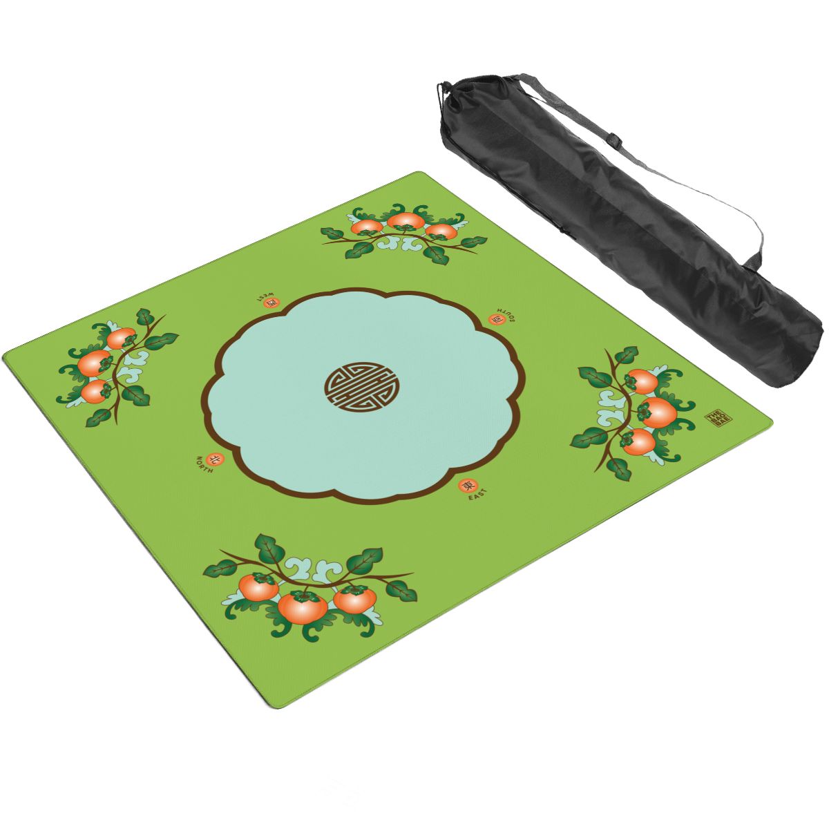 Persimmon Light Green Mahjong Mat
