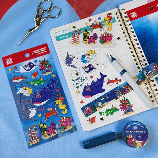 Ocean Party Sticker Sheet