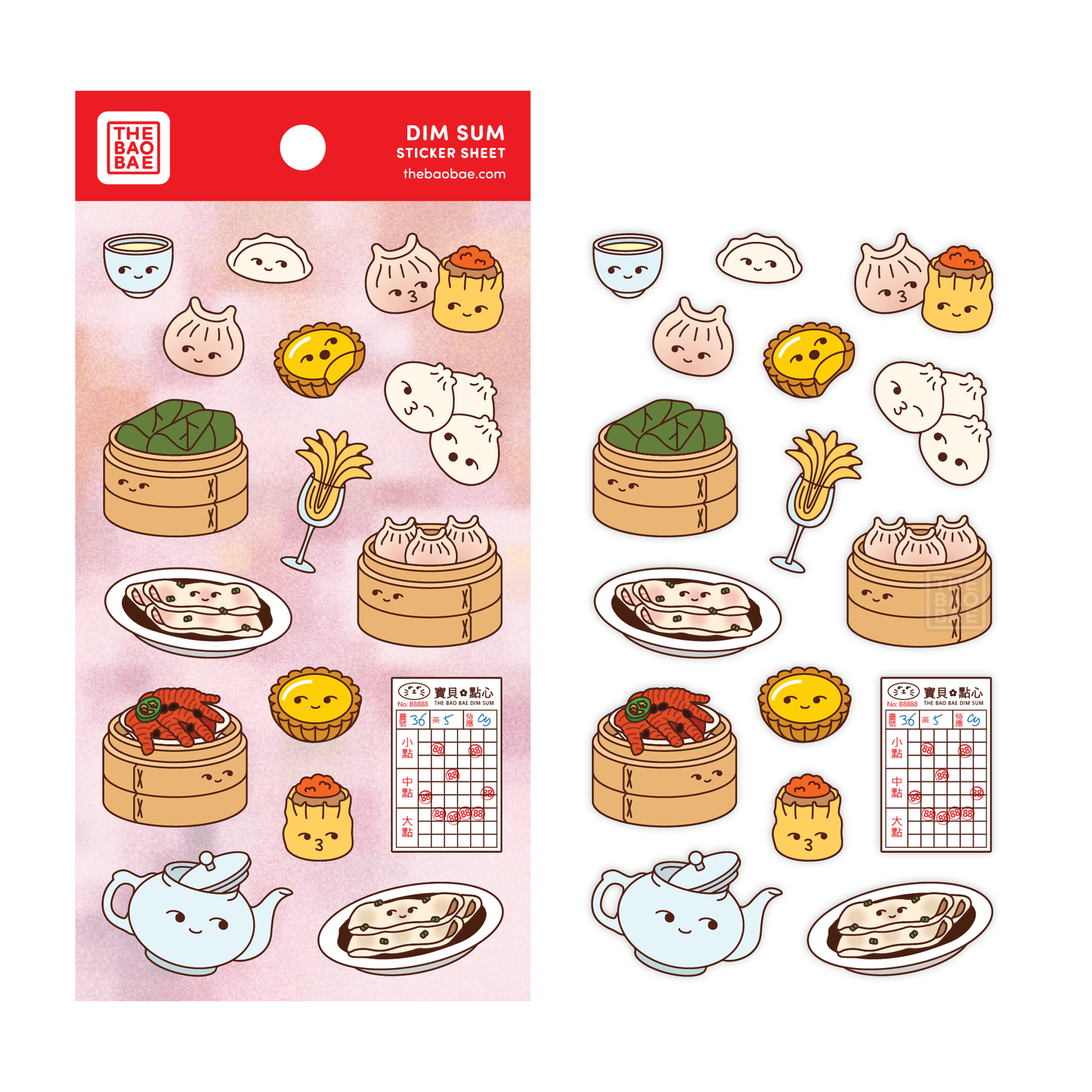 Dim Sum Sticker Sheet