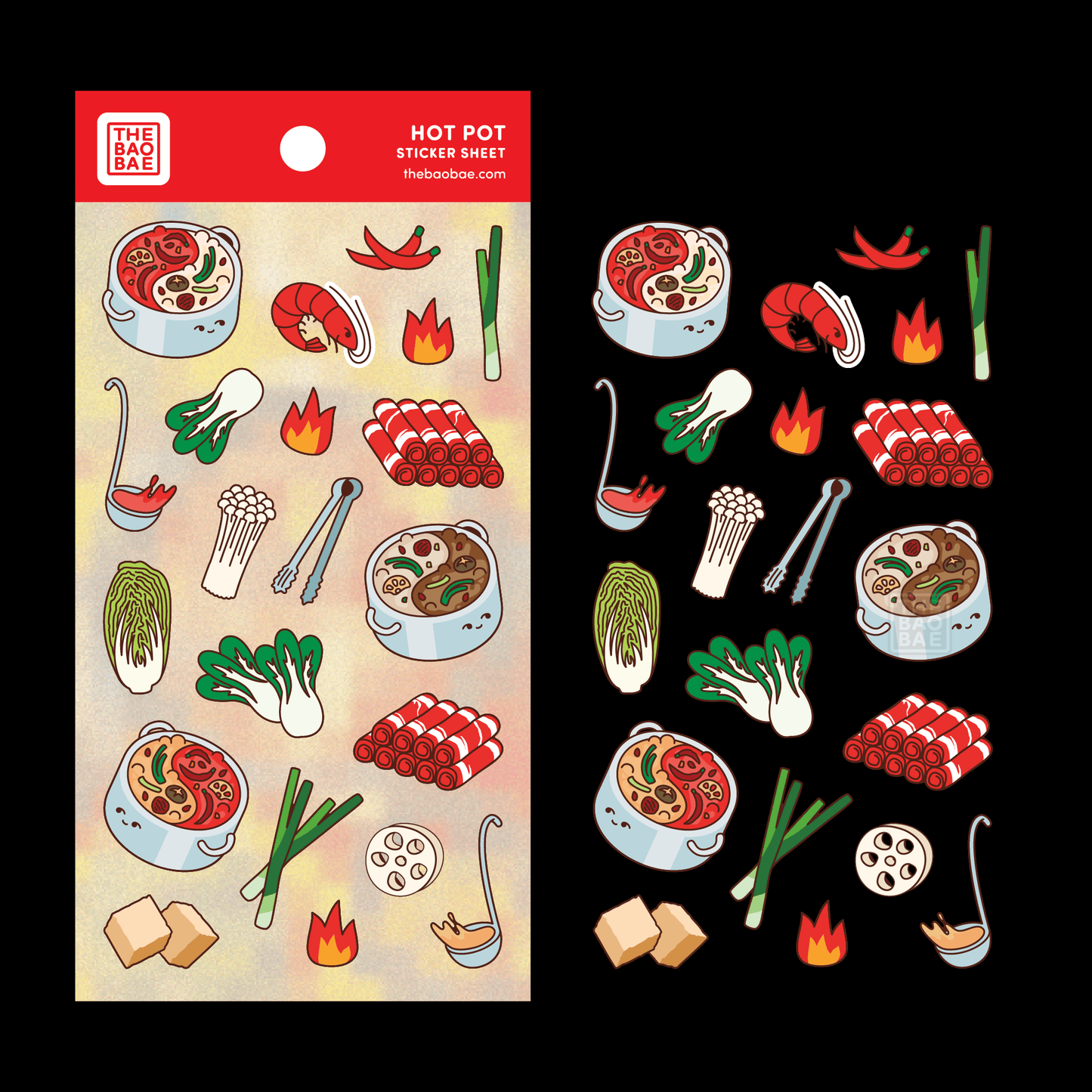 Hot Pot Sticker Sheet