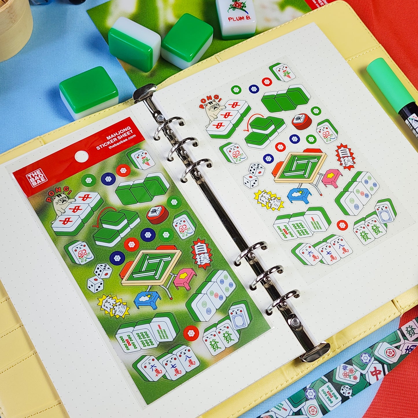 Mahjong Sticker Sheet