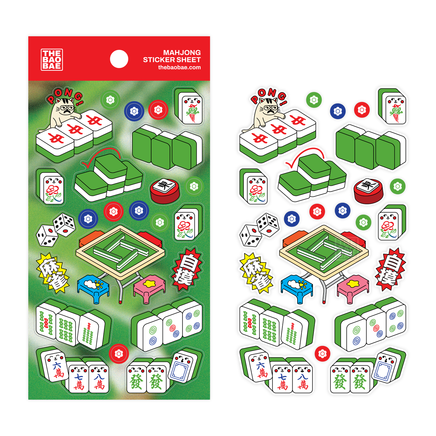 Mahjong Sticker Sheet