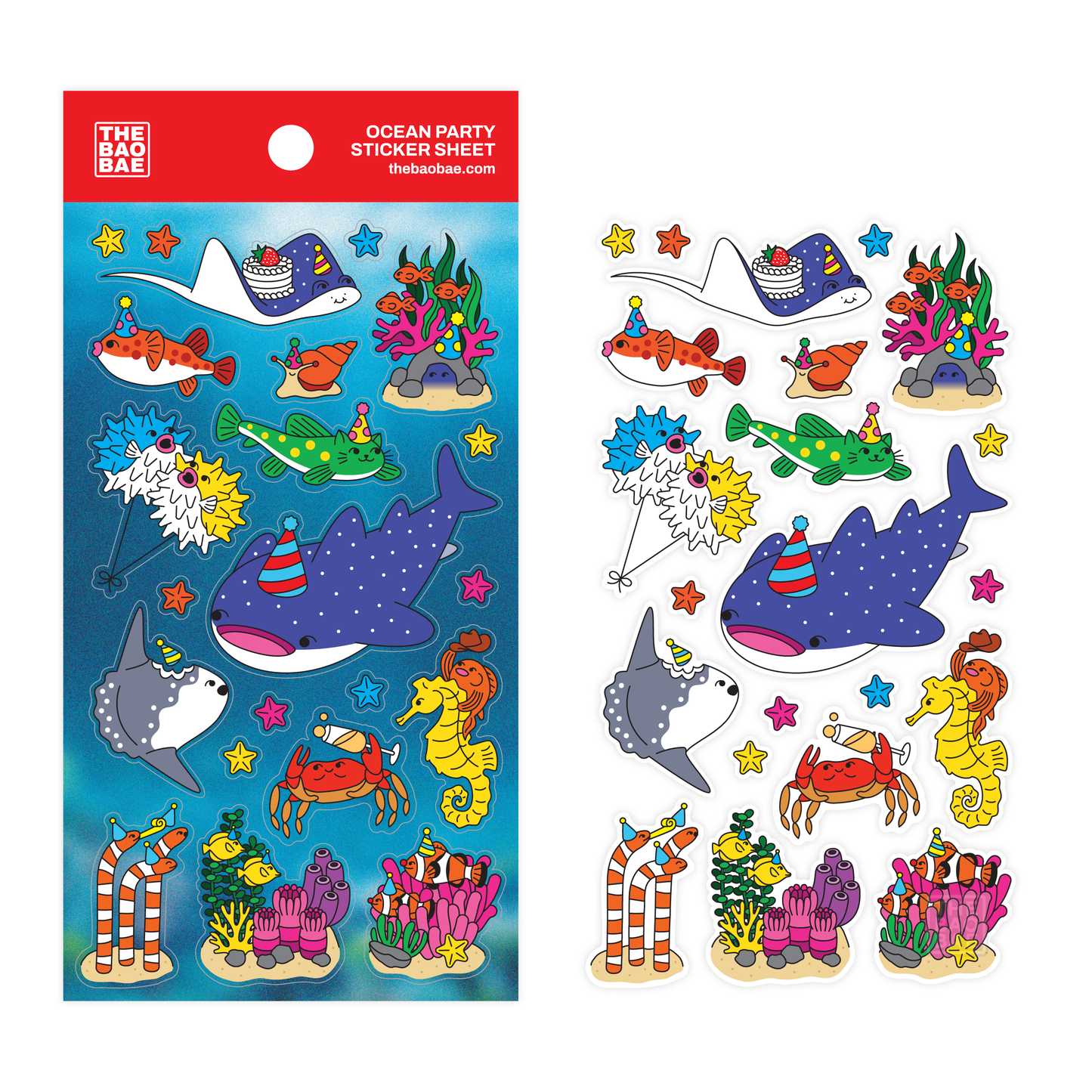 Ocean Party Sticker Sheet