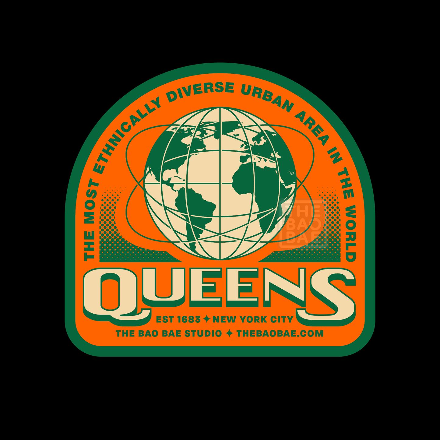 Queens NYC Diversity Badge Sticker