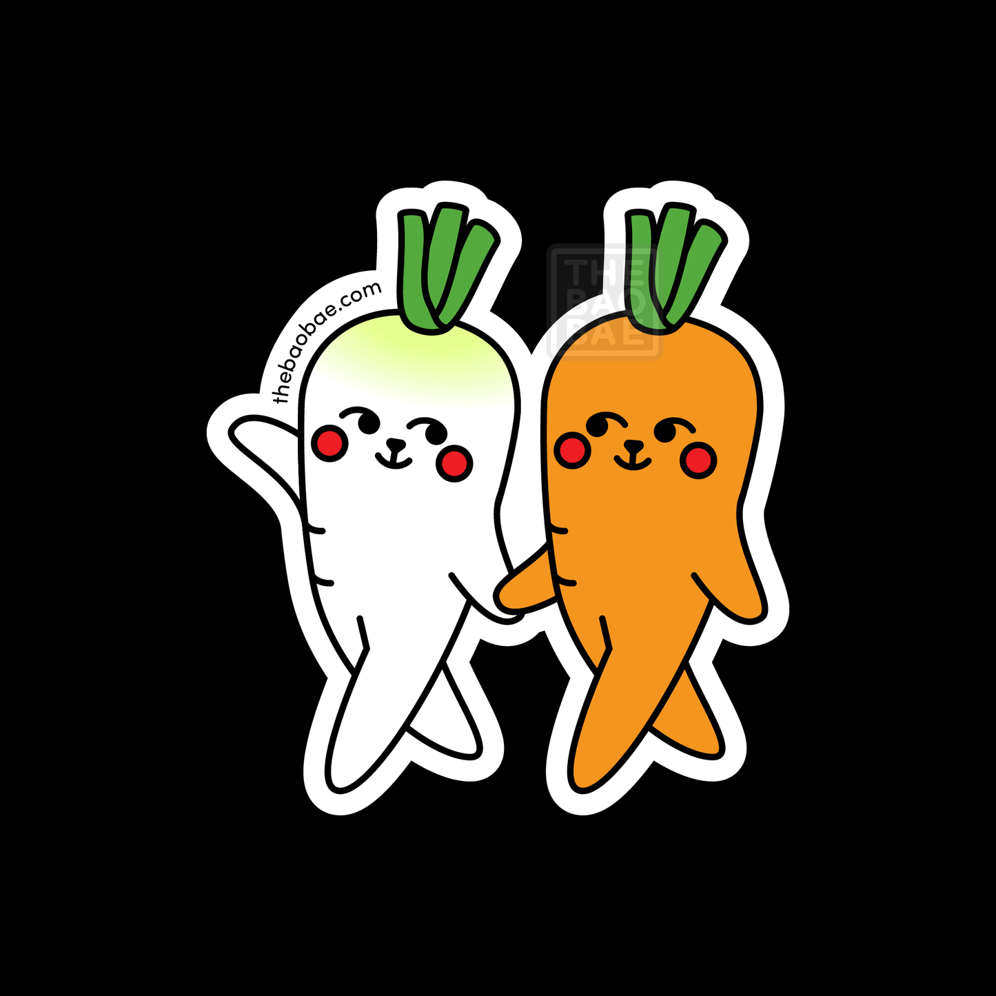 Daikon Radish & Carrot Sticker