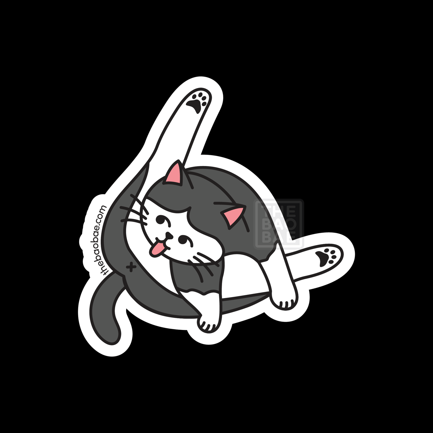 Butthole Cleaning Cat Sticker