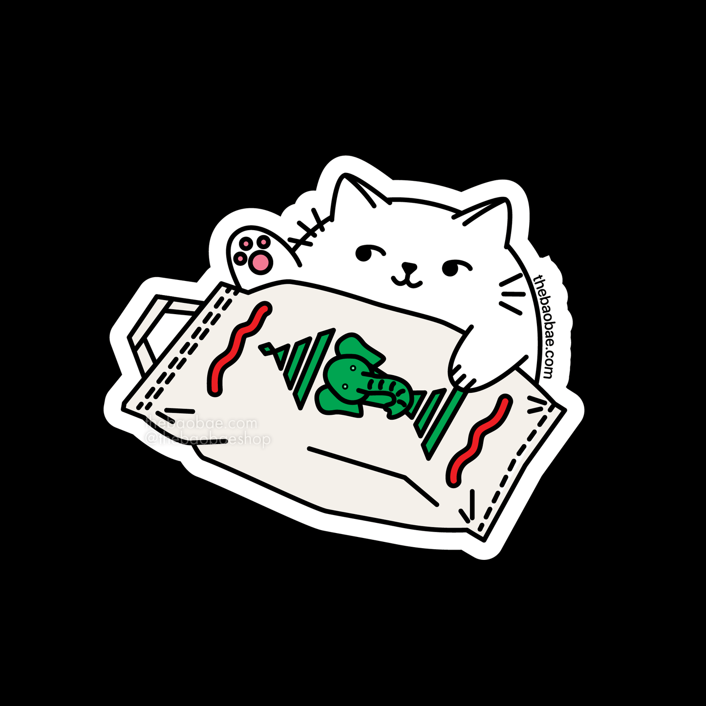 Bongo Rice Cat Sticker