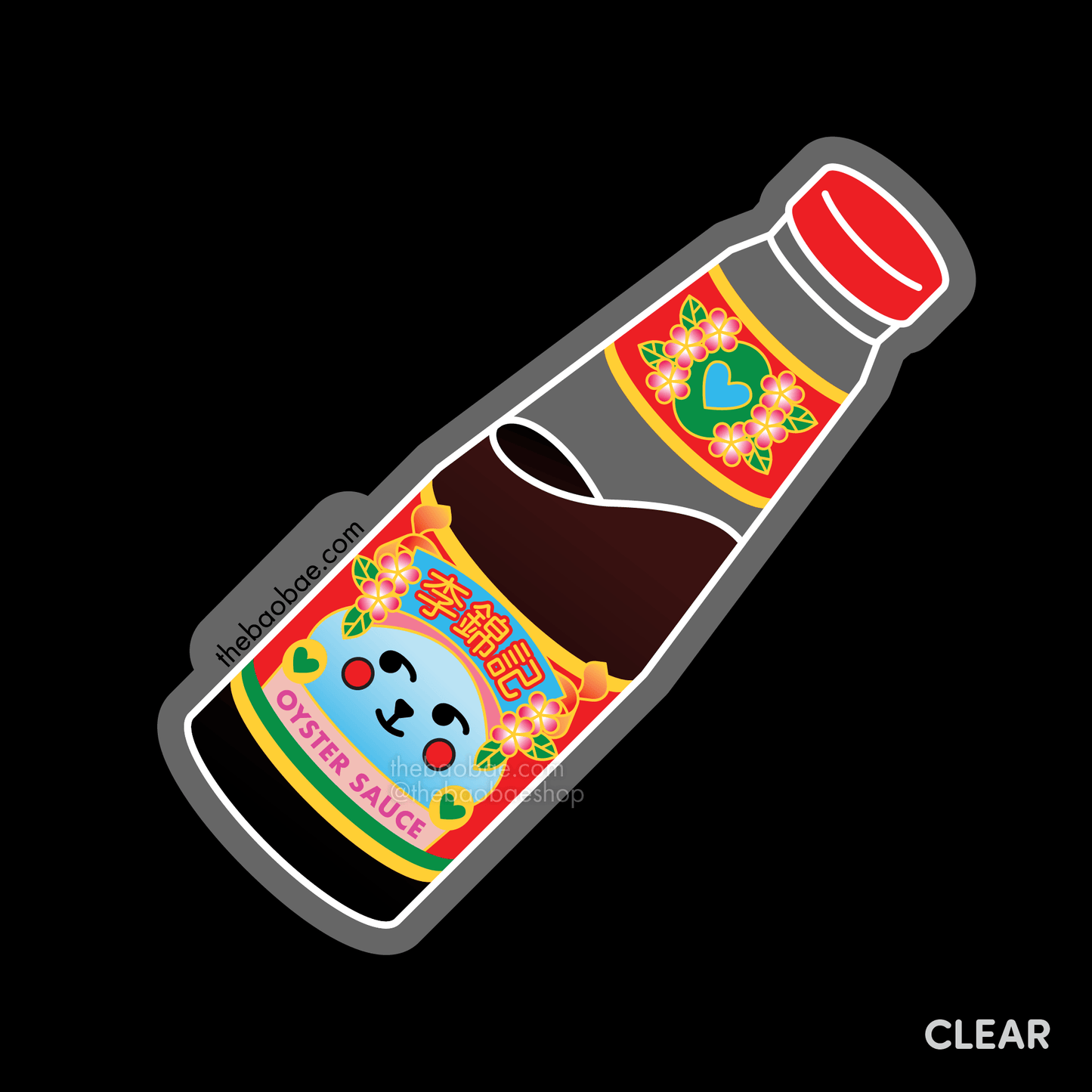 Oyster Sauce Clear Sticker