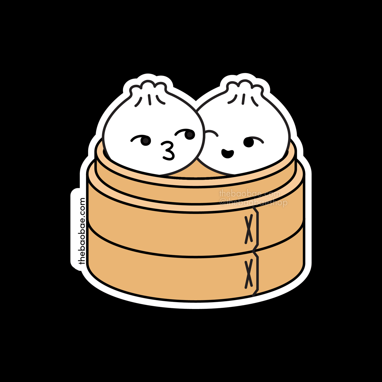 Bao Buddies Dumpling Steamer Basket Sticker