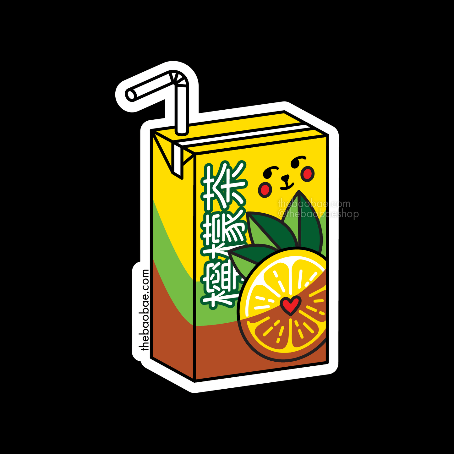 Vita Lemon Tea Juice Box Sticker