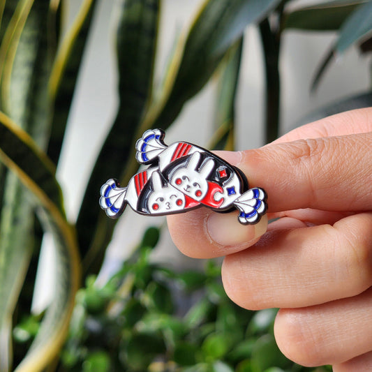 White Rabbit Enamel Enamel Pin