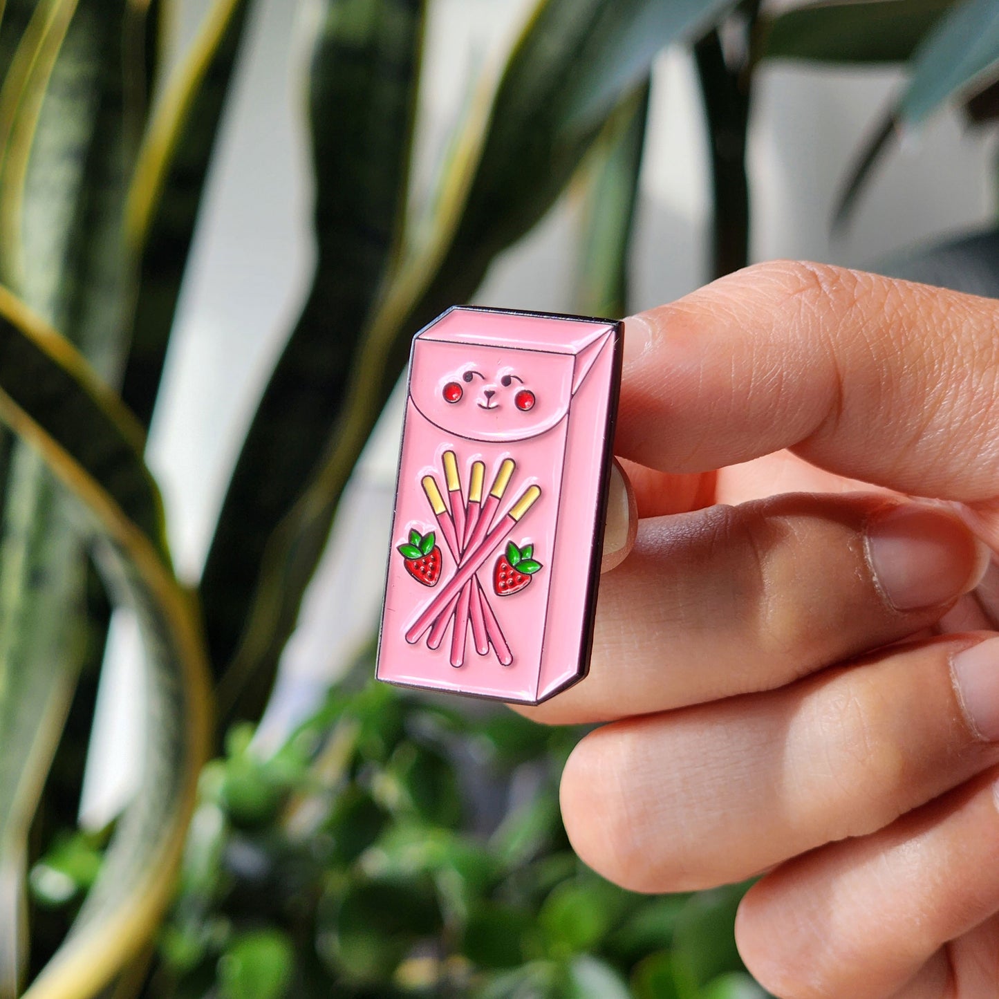 Strawberry Pocky Enamel Pin