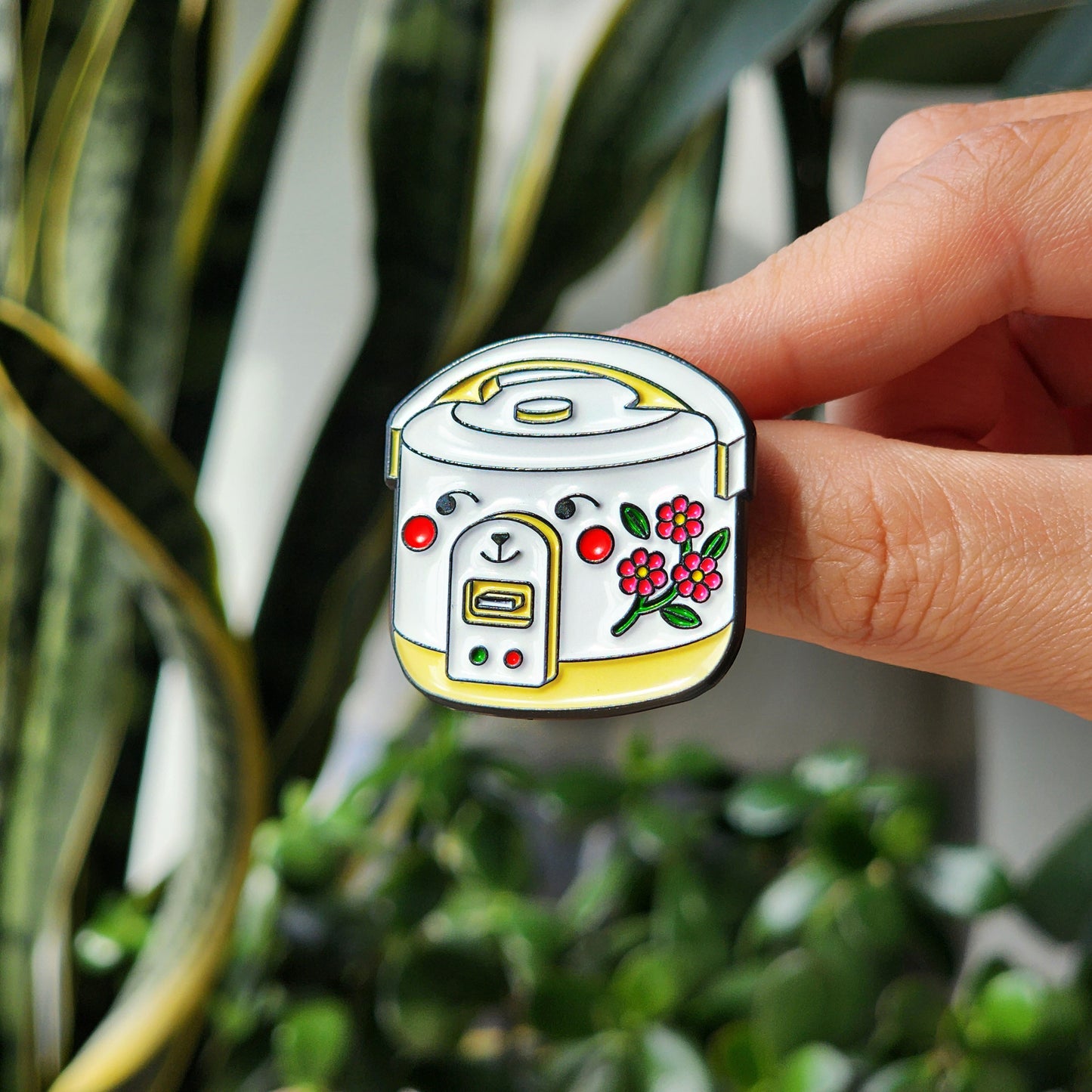 Rice Cooker Enamel Pin