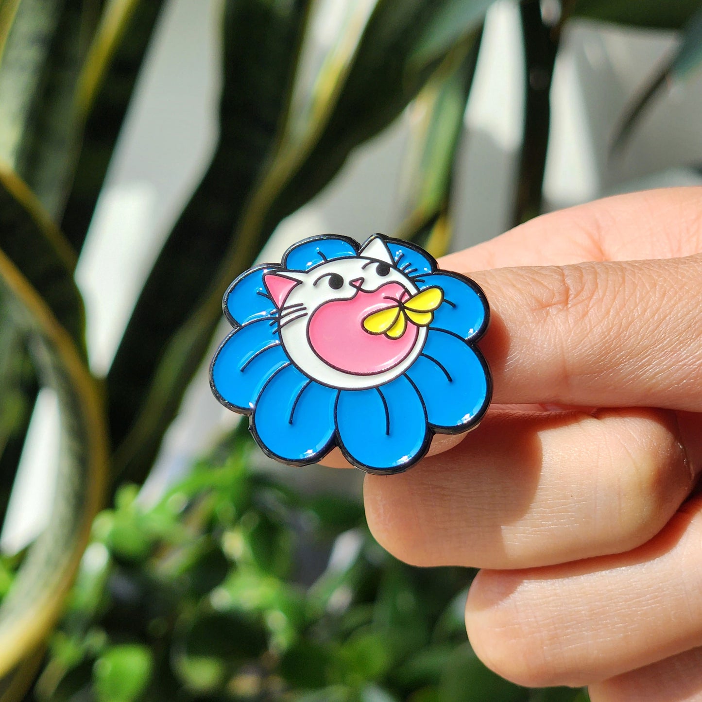 Flower Cat Pin