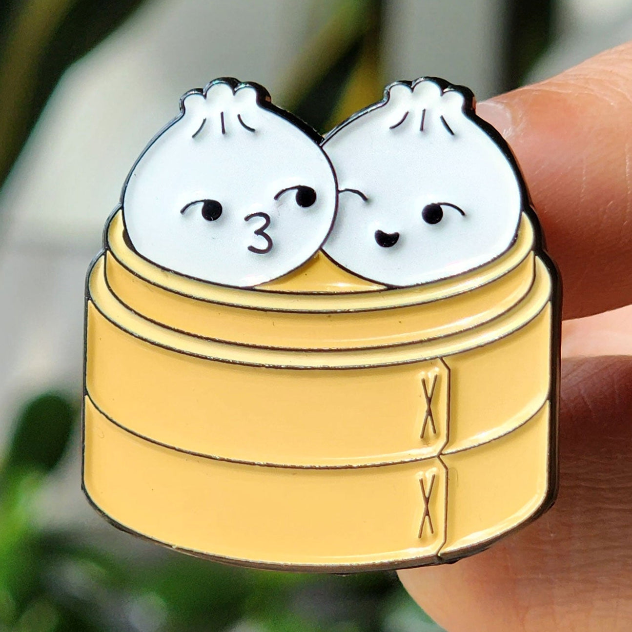 Bao Buddies Dumpling Steamer Enamel Pin