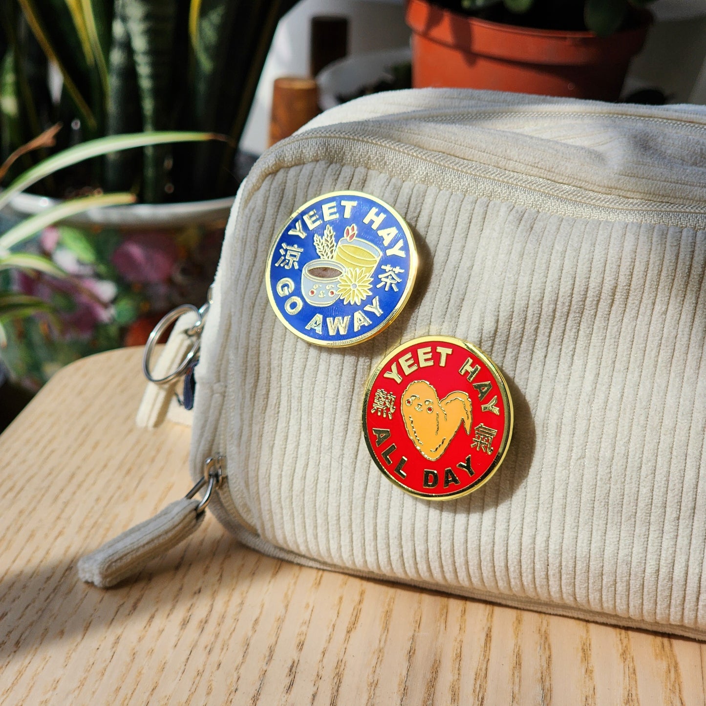 Yeet Hay Go Away Enamel Pin