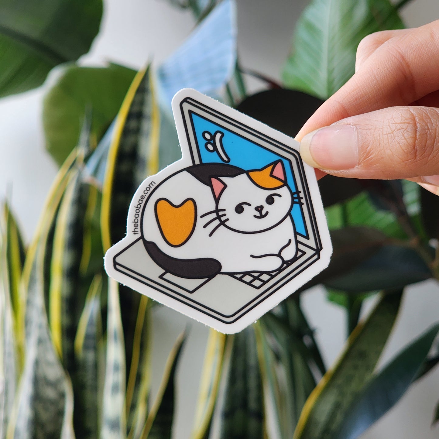 Laptop Cat Sticker