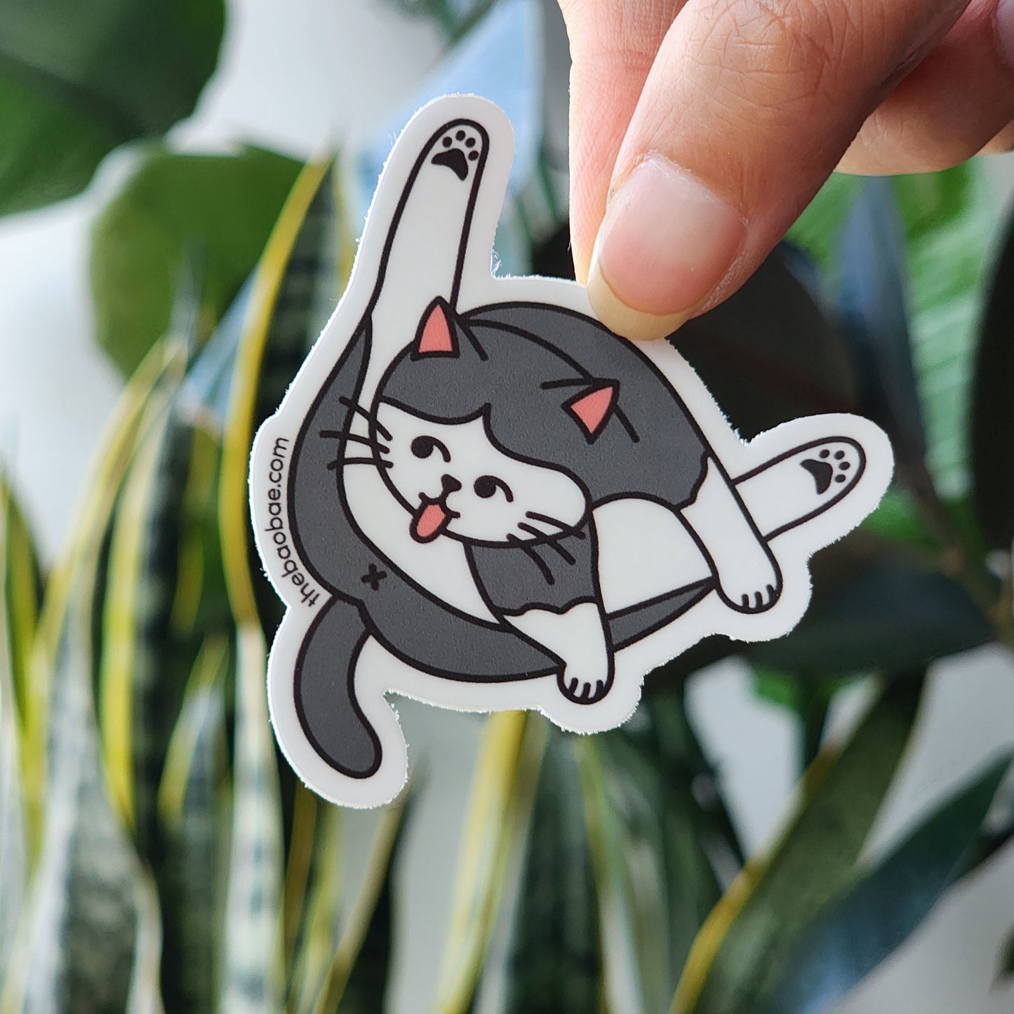 Butthole Cleaning Cat Sticker