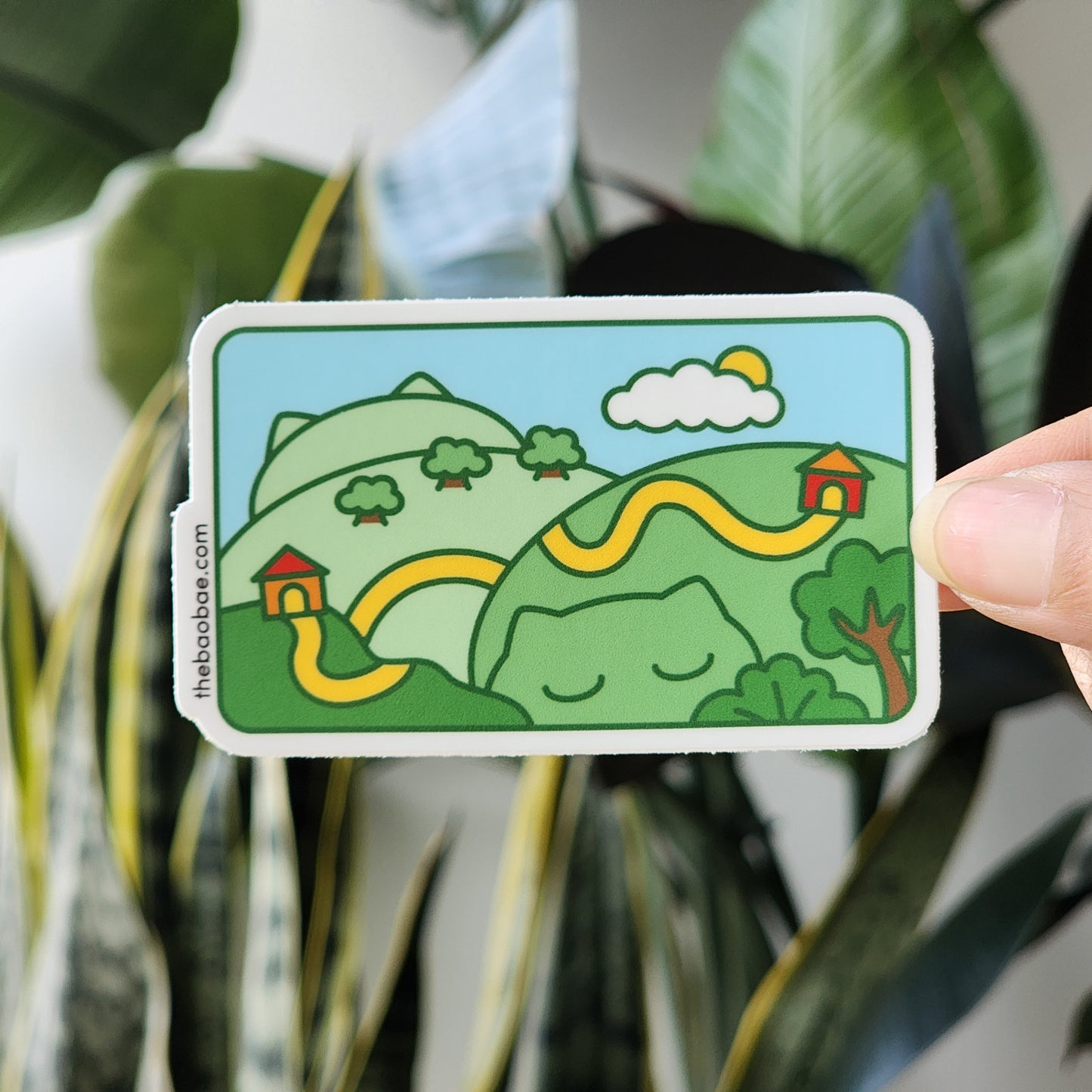 Meow Meadow Cat Hills Sticker