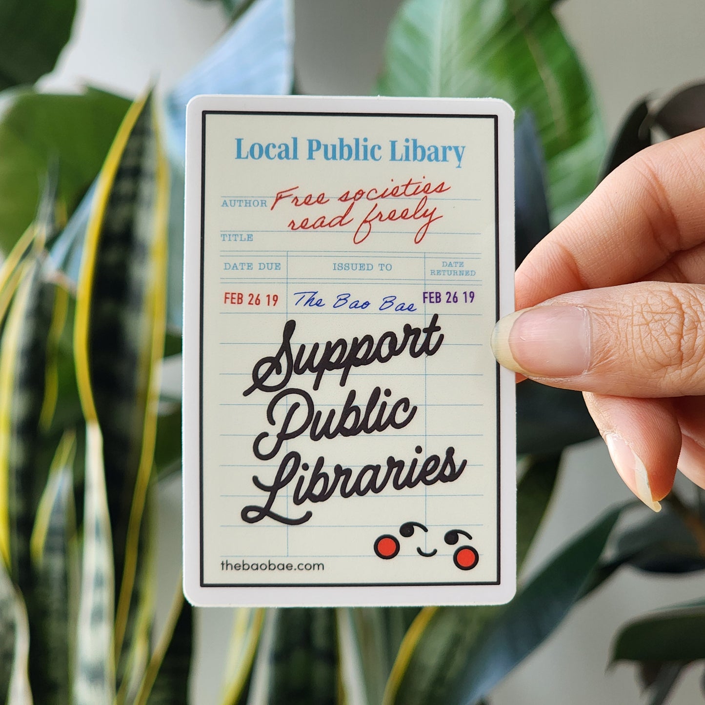 Support Public Libraries Sticker