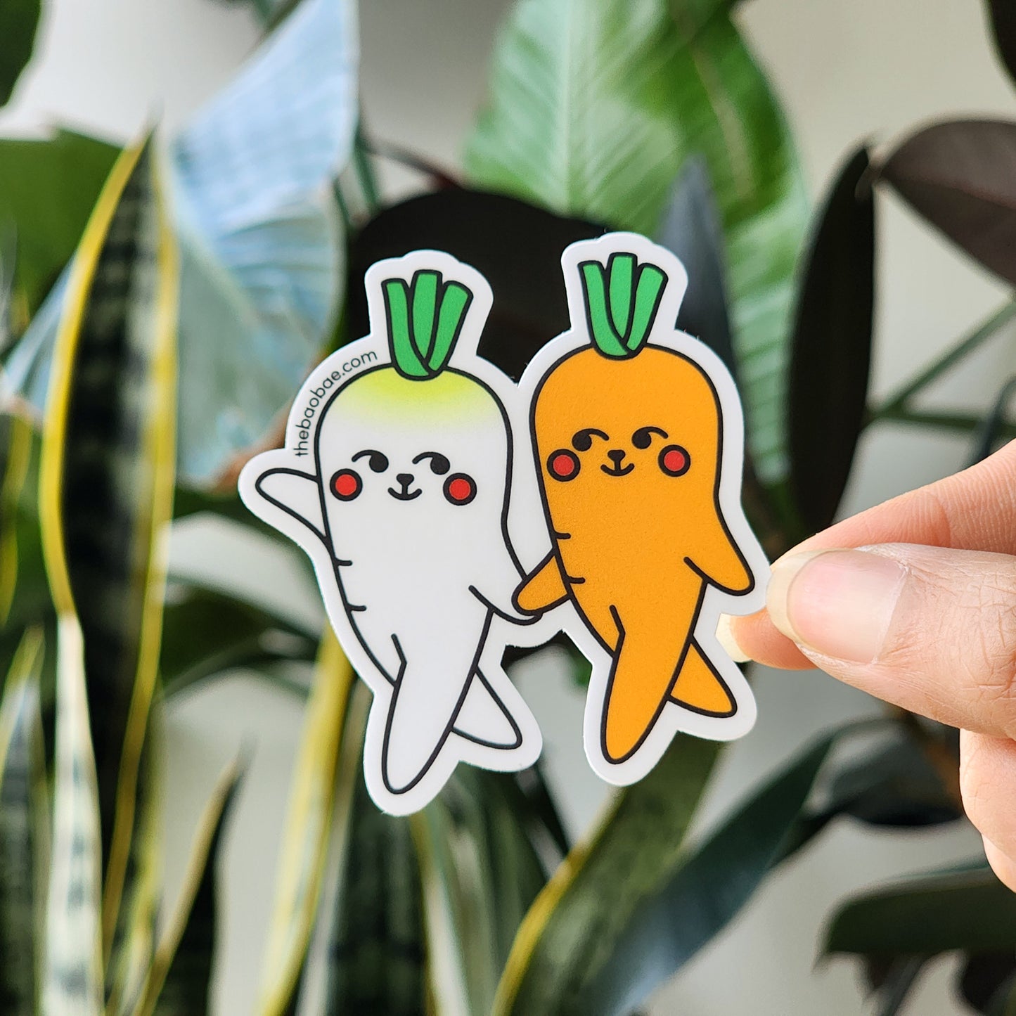 Daikon Radish & Carrot Sticker
