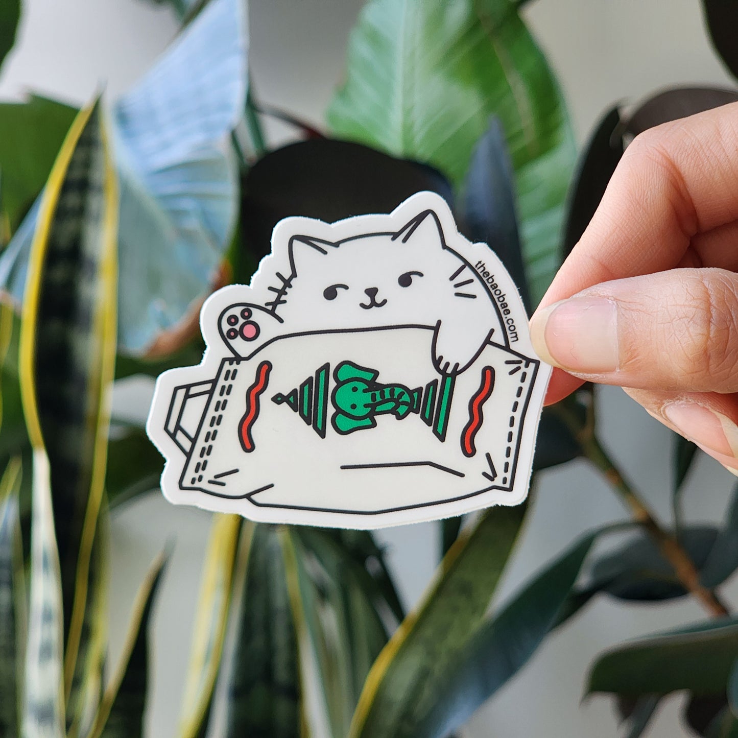 Bongo Rice Cat Sticker