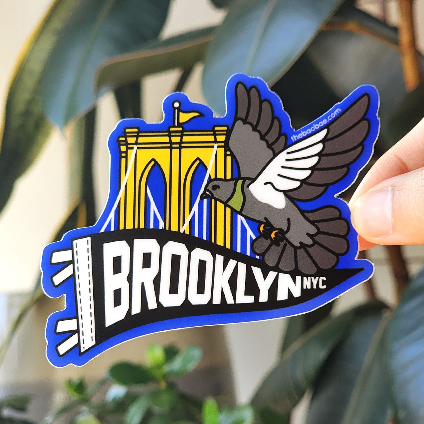 Brooklyn Bridge Pigeon NYC Sticker