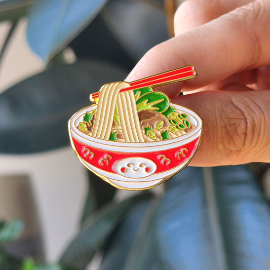 Taiwanese Beef Noodle Soup Enamel Pin