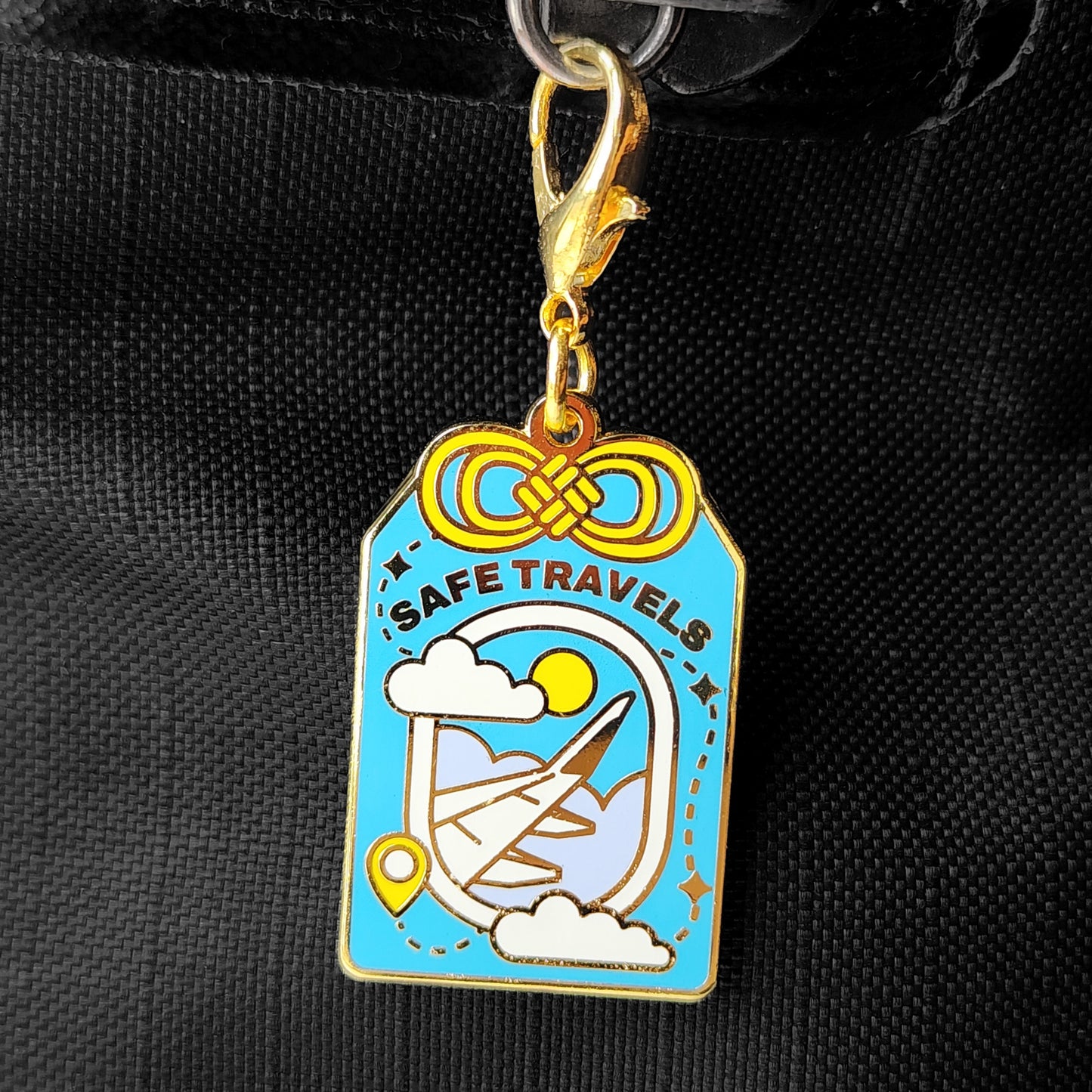 Safe Travels Enamel Charm