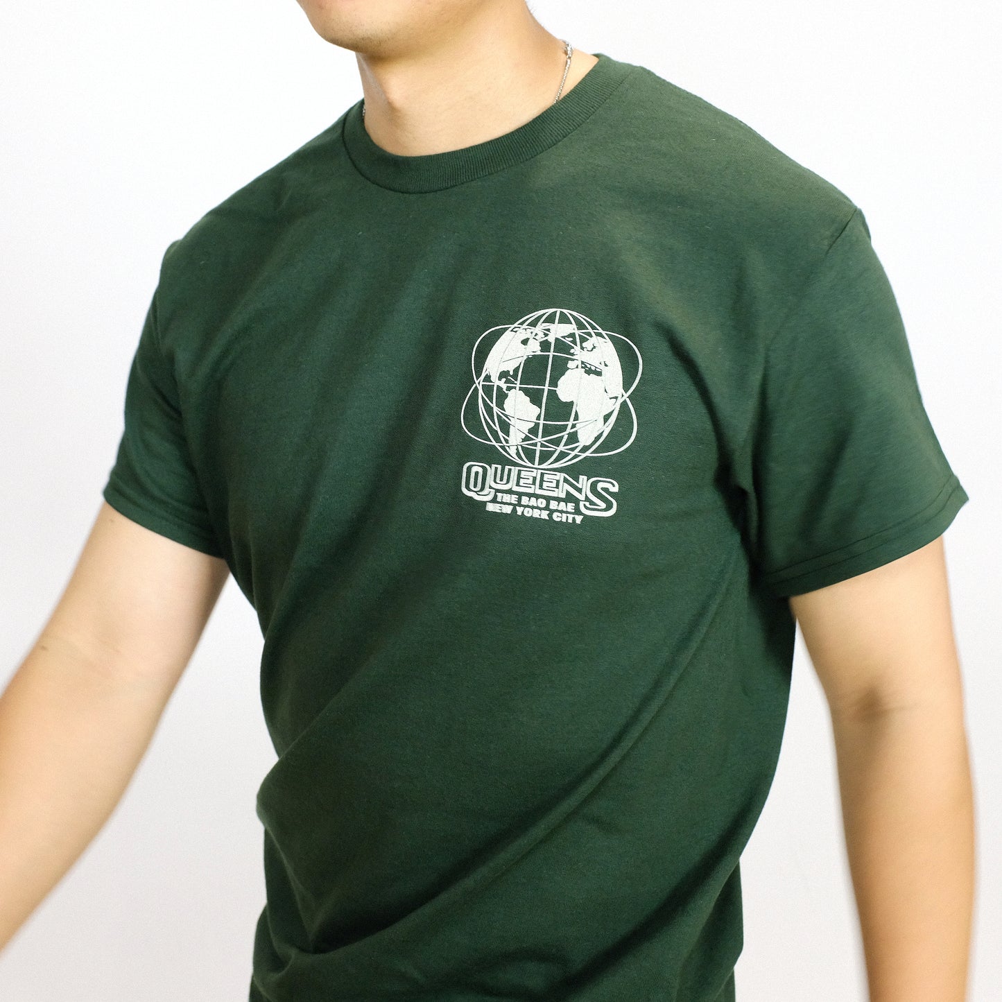 Queens NYC Diversity Short Sleeve T-Shirt Green