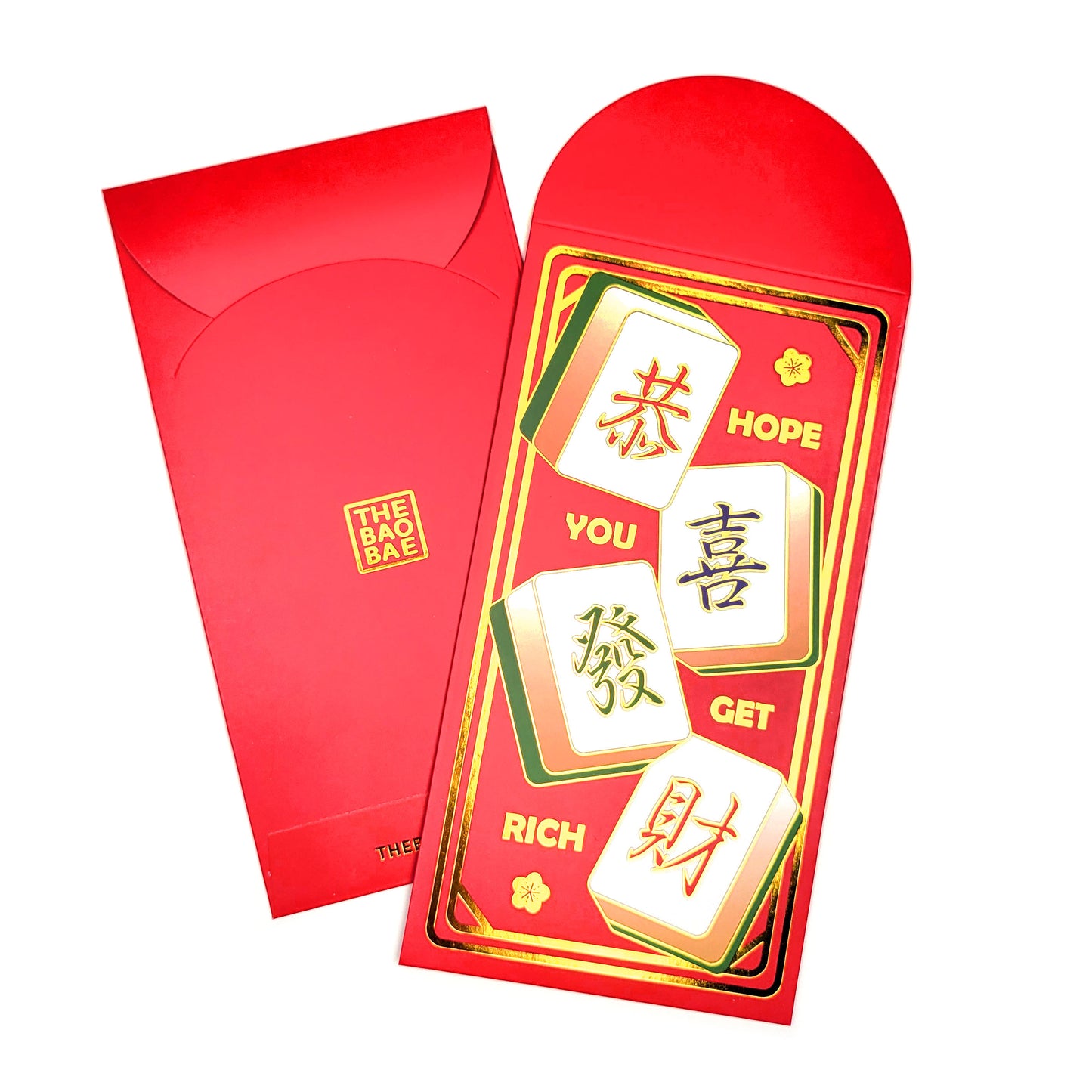 Hope You Get Rich Mahjong "Gung Hay Fat Choy" New Year Red Envelopes