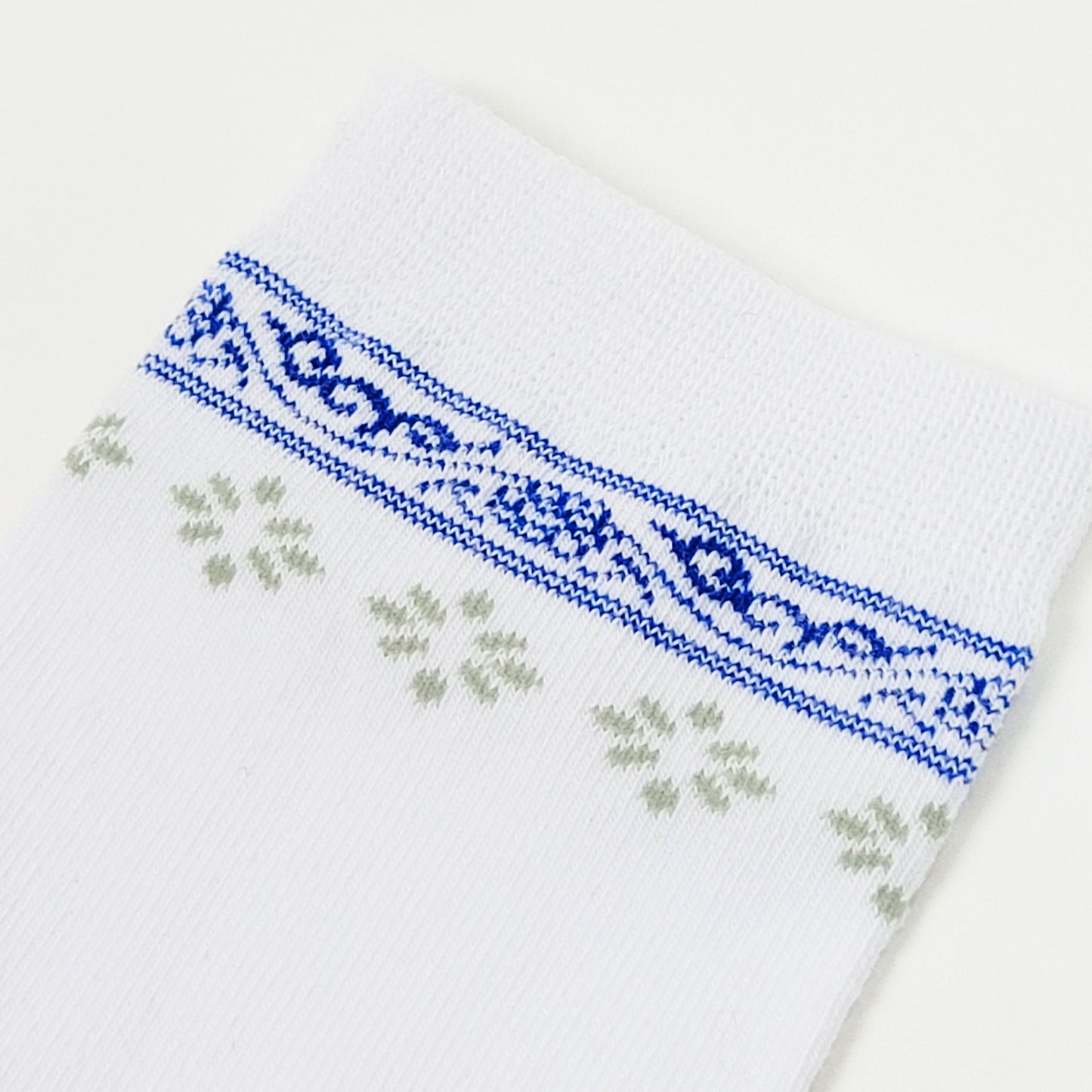 Blue & White Porcelain Crew Socks