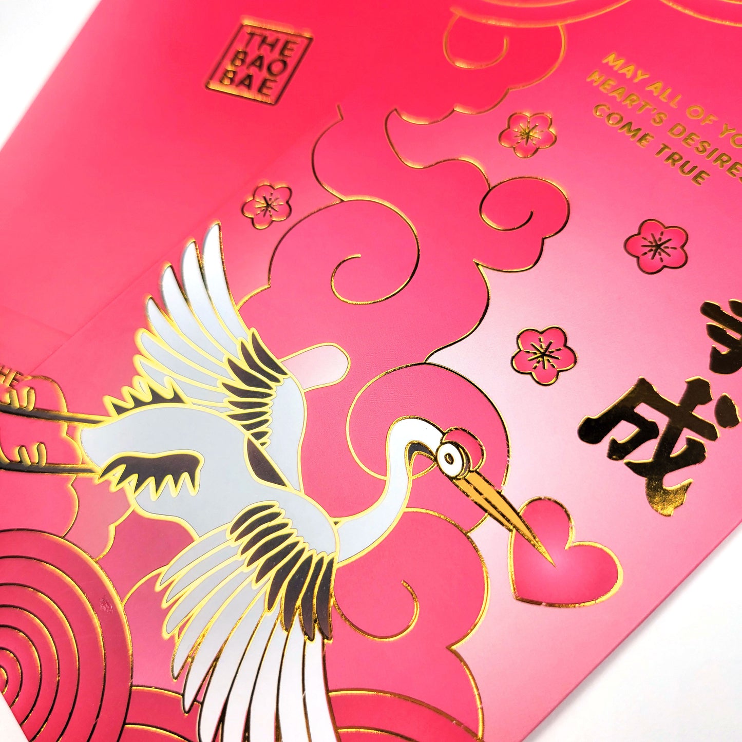 Crane Heart's Desires "Sum Seung Si Sing" New Year Red Envelopes